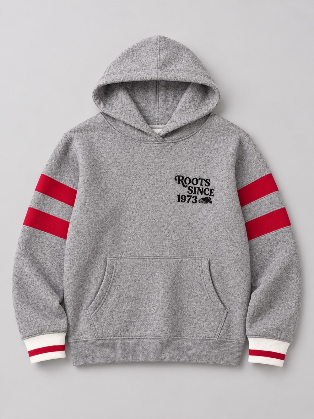 Roots Heritage Sleeve-Stripe Fleece Pullover Hoodie 3X